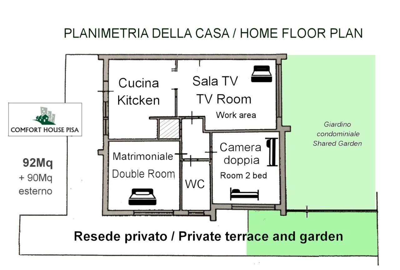 Comfort House Pisa Esterno foto